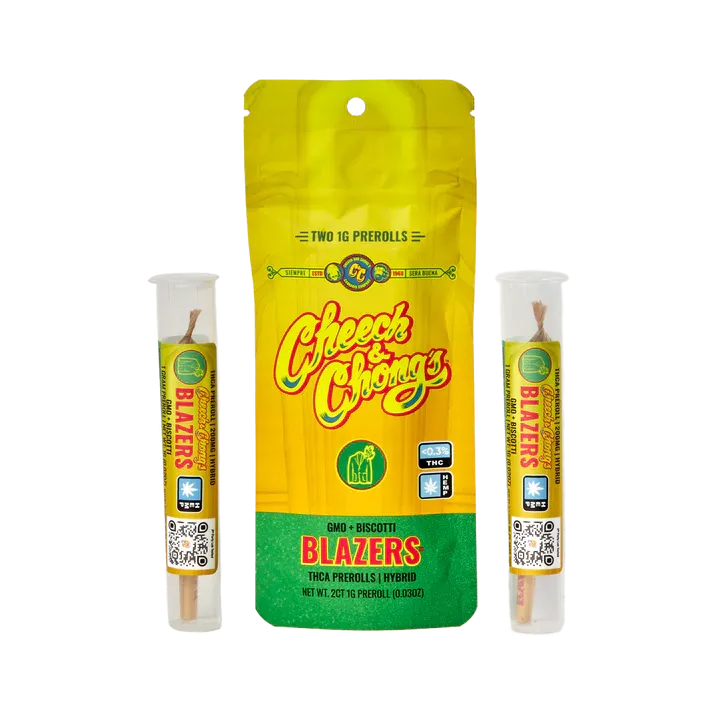 Cheech &amp; Chong Blazers Gmo + Biscotti Prerolls Hybrid