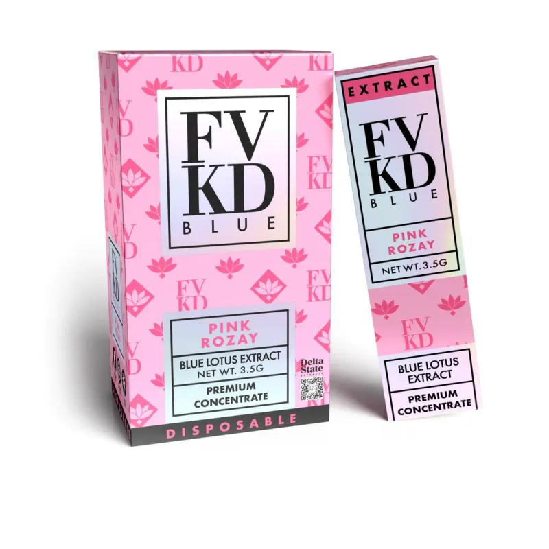 FVKD Blue Lotus &amp; HHC Disposable Vape, Pink Rosay