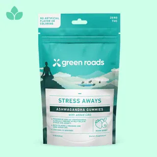Green Roads Stress Away Ashwagandha &amp; CBD Gummies 250mg /10ct