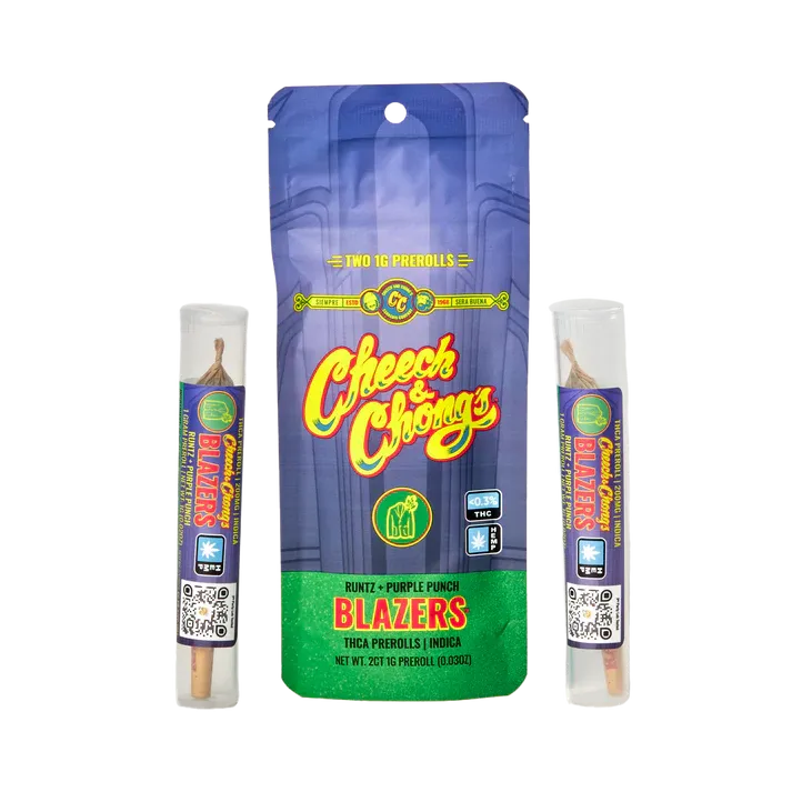 Cheech &amp; Chong Blazers Runtz + Purple Punch Prerolls Indica