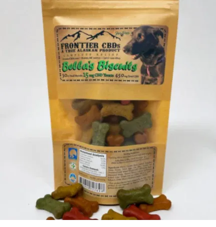 Frontier CBD Bella's Biscuits (small dog) 15mg ea