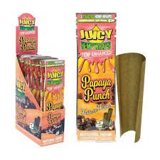 Juicy Hemp Wraps Papaya Punch Terp enhanced