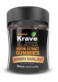Krave Green Malay Kratom Extract Gummies