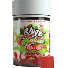 Rave Kratom Ecstasy Cherry Limeade Gummies