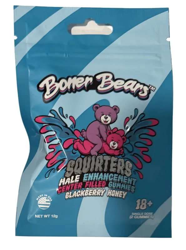 Boner Bears Squirters Male Enhancement Gummies- Blackberry Honey