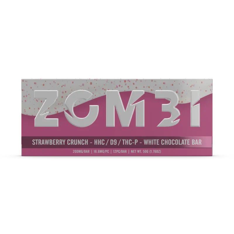 Zombi Strawberry Zombi THC-P White Chocolate Bar