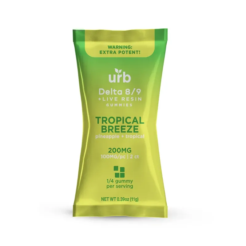Urb Delta 8/9 Gummies, 200mg, Tropical Breeze