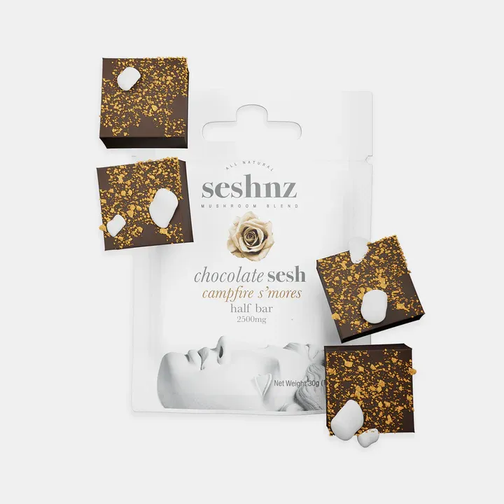 Seshnz 2500 mg - campfire s'mores - chocolate bar