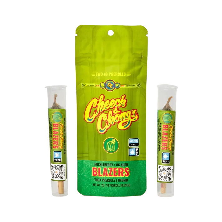 Cheech &amp; Chong Blazers Huckleberry + OG Kush Prerolls Hybrid