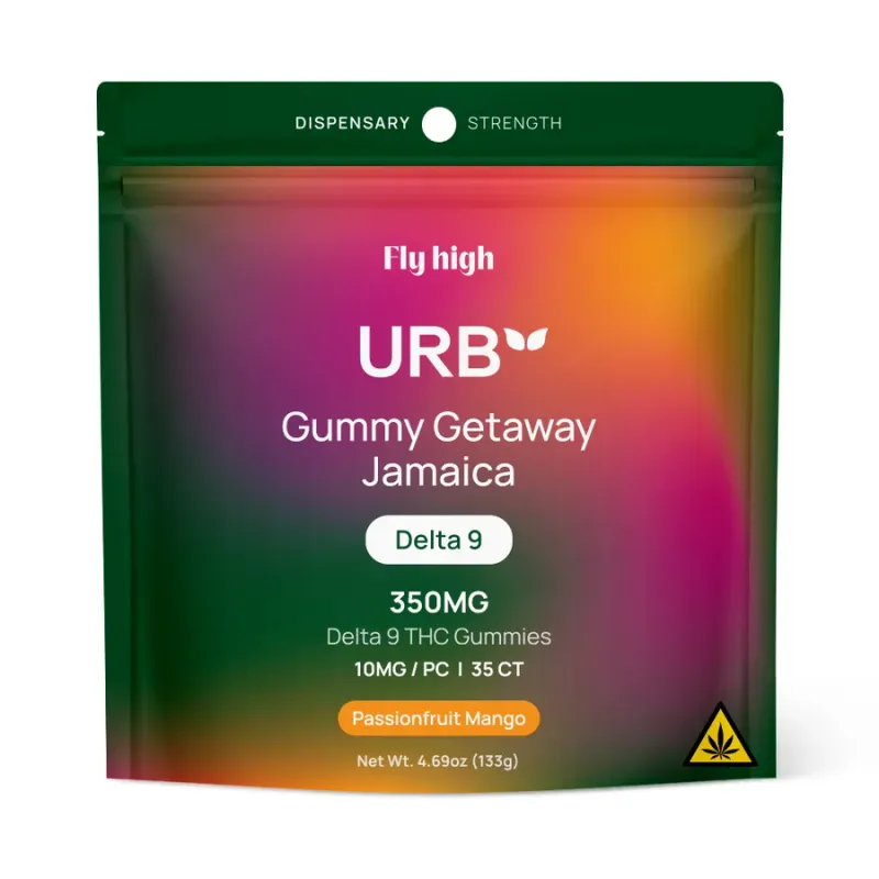 Urb Delta 9 Gummies, 350mg -Jamaica Passionfruit Mango