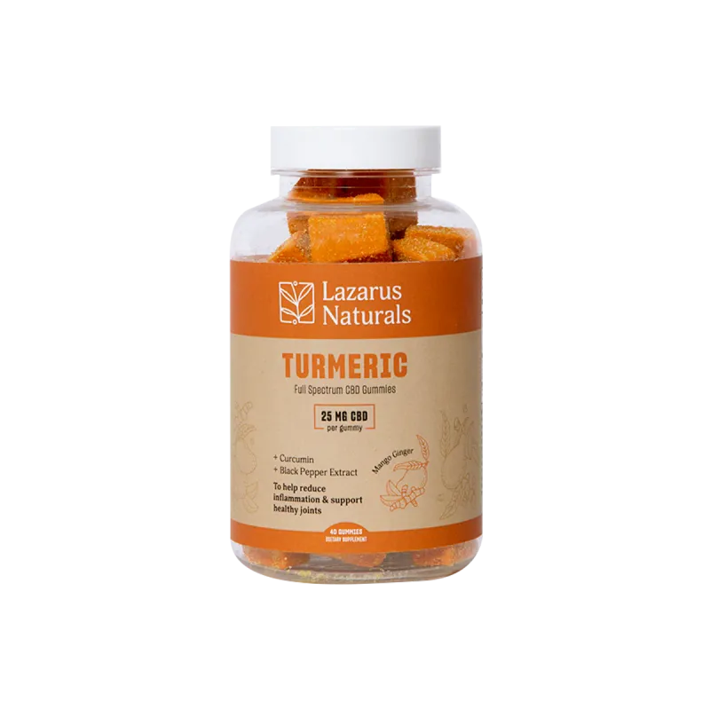 Lazarus Naturals Turmeric Full Spectrum CBD Gummies