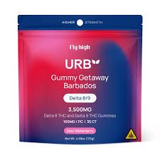 Urb D8/9 Gummies, 3500mg, Barbados Sour Waterberry