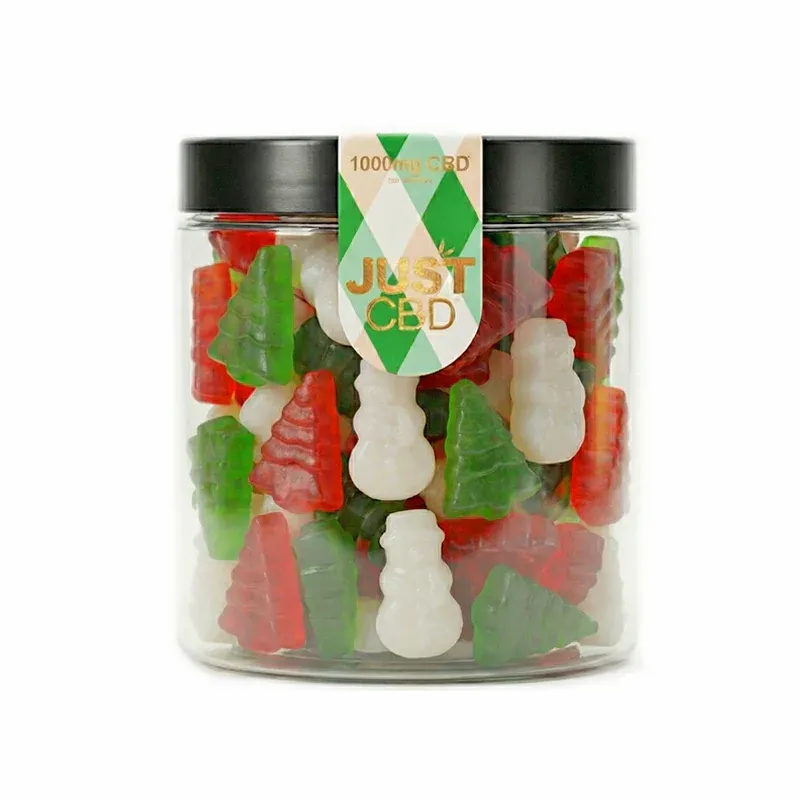 Just CBD Christmas Trees &amp; Snowmen gummies 1000mg