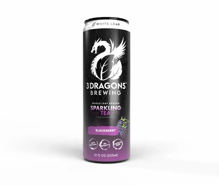 3 Dragon Brewing - Kratom, Blend: White (Blackberry)