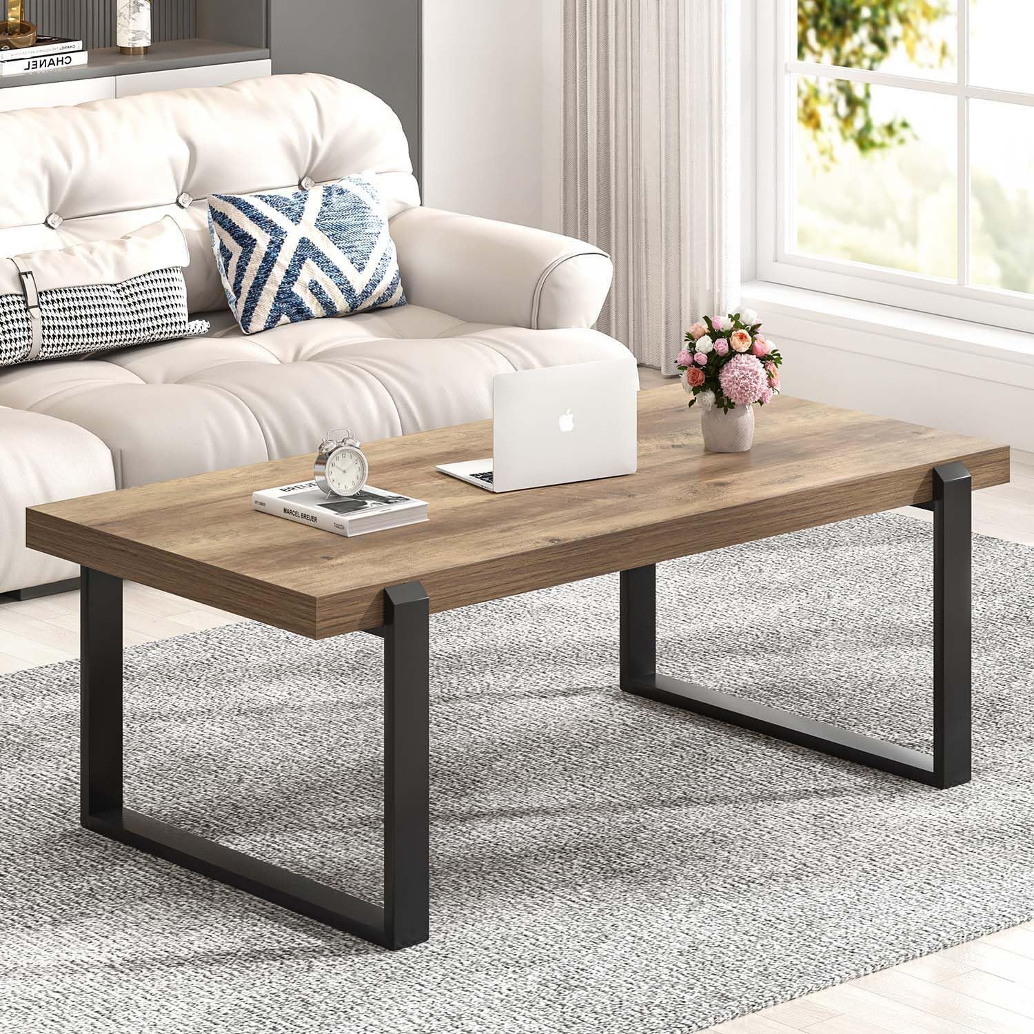 FOLUBAN Rustic Coffee Table