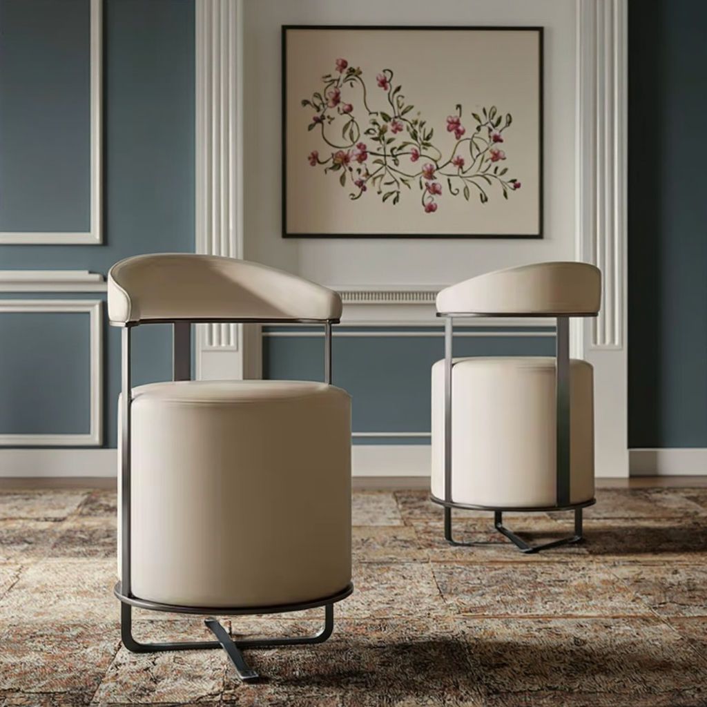 Italian Style Upholstered Backrest Leisure Chair