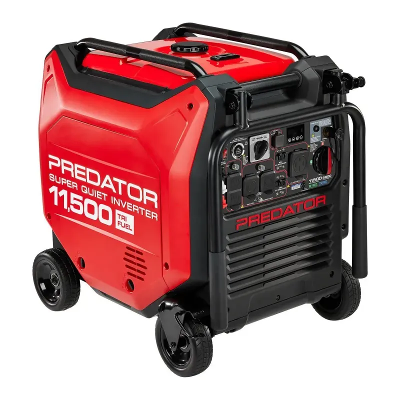 PREDATOR 11,500 Watt Tri-Fuel SUPER QUIET Inverter Generator with Remote Start and CO SECURE Technology, EPA