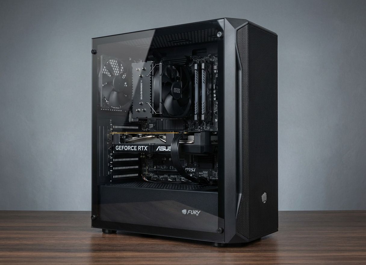 Ryzen 5 5600 / RTX 5060 8GB / 16 GB RAM / 1TB Dysk M.2 / Fury Shobo SH4F / Bez RGB