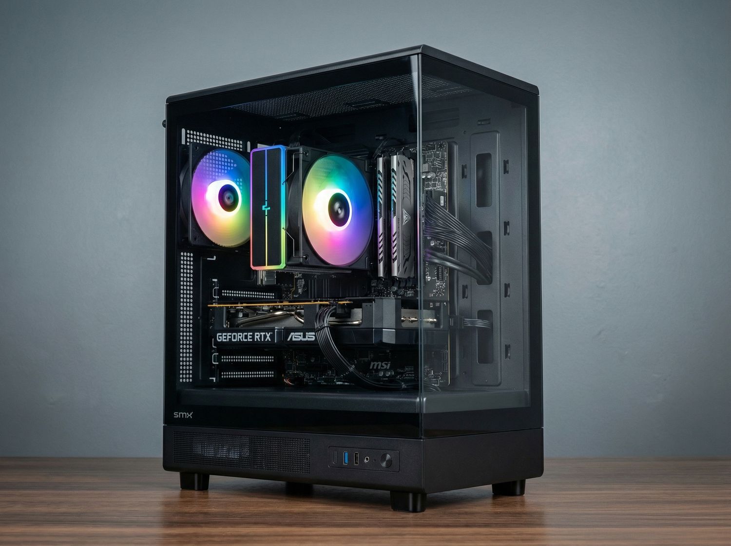 Ryzen 5 5600 / RTX 5060 8GB / 16 GB RAM / 1TB Dysk M.2 / Akwarium