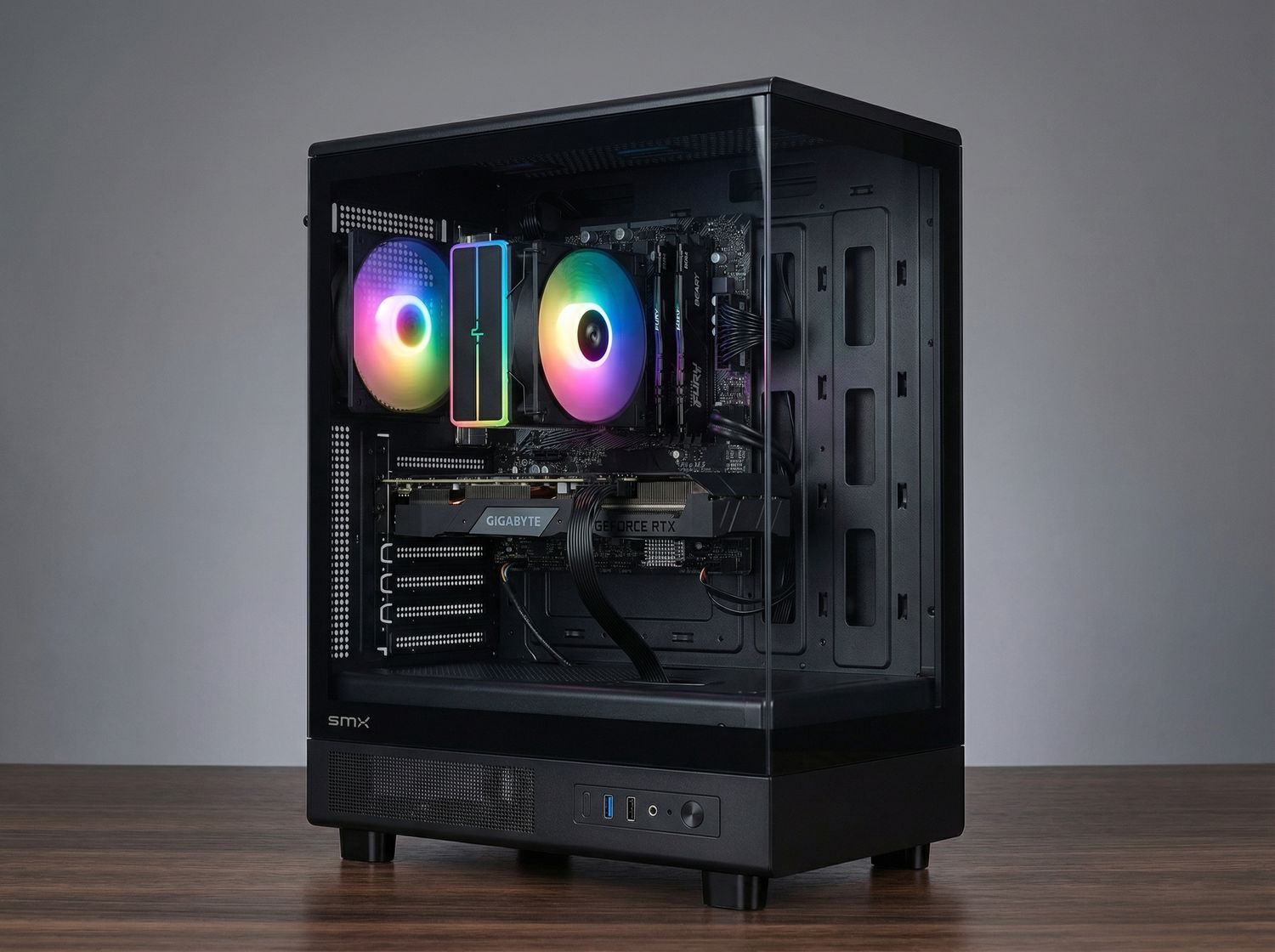 Ryzen 5 5600 / RTX 5060 8GB / 16 GB RAM / 1TB Dysk M.2 / SMX Core / Akwarium