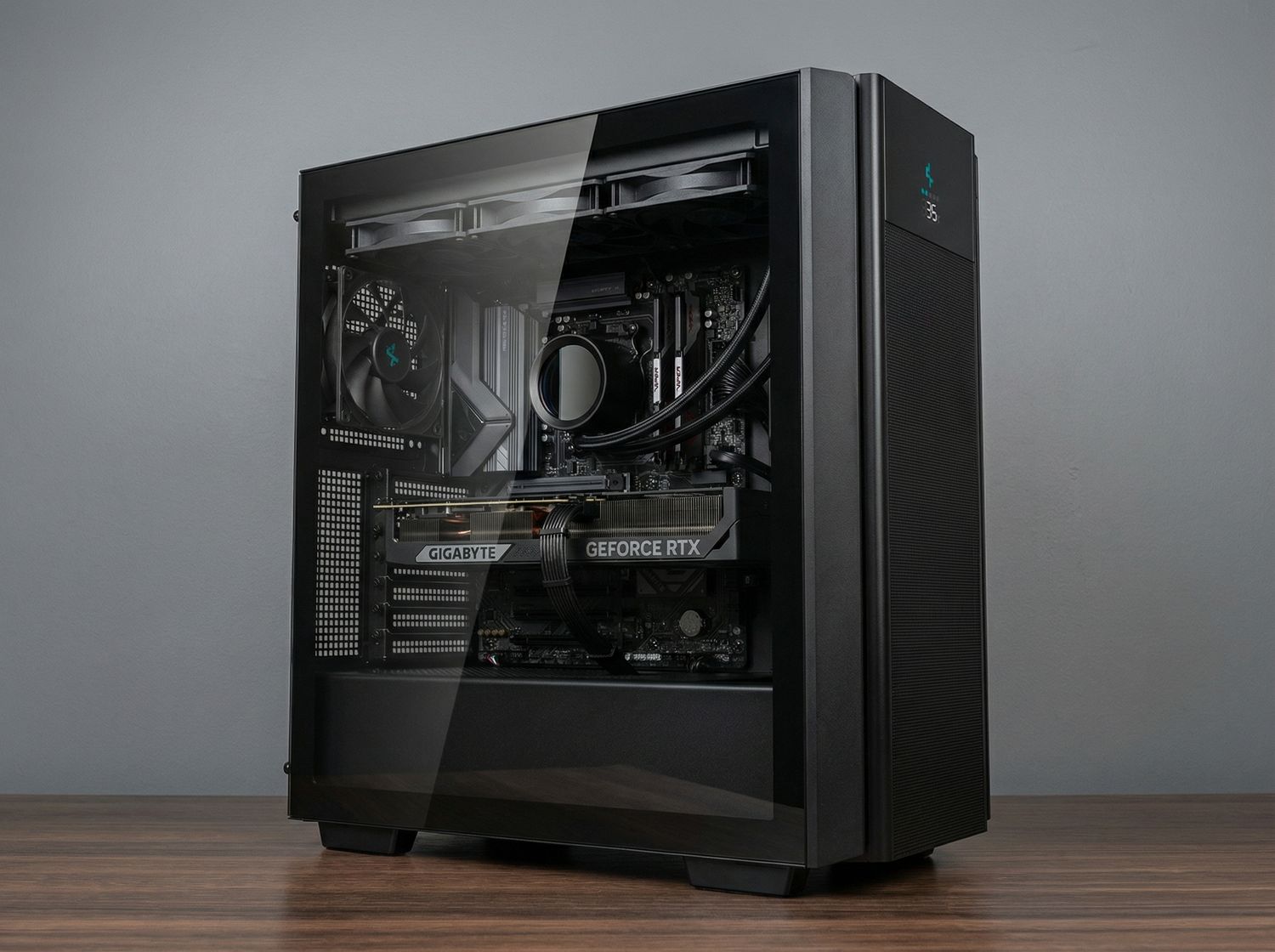 Ryzen 7 7800X3D / RTX 5070 16GB / 32 GB RAM / 2TB Dysk M.2 / Deepcool CH510 Mesh Digital / Bez RGB