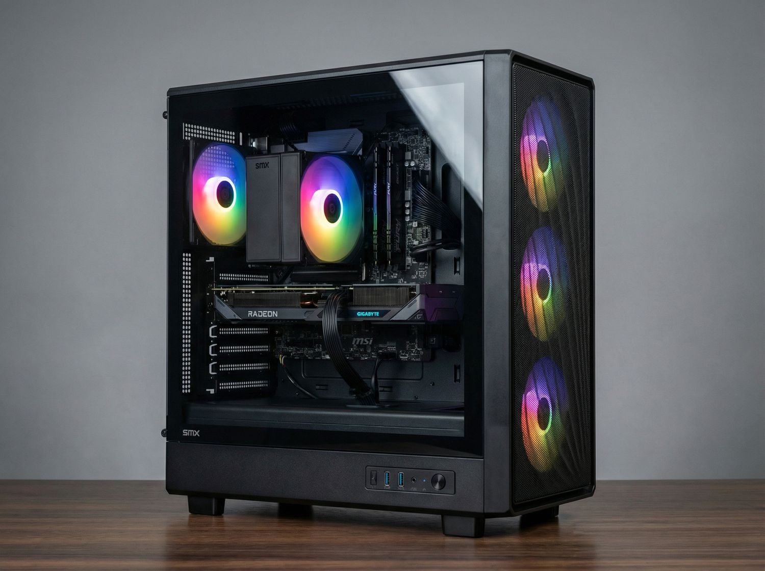 Ryzen 7 5700X / RX 9060 XT 16GB / 16 GB RAM / 1TB Dysk M.2 / SMX Shell / RGB