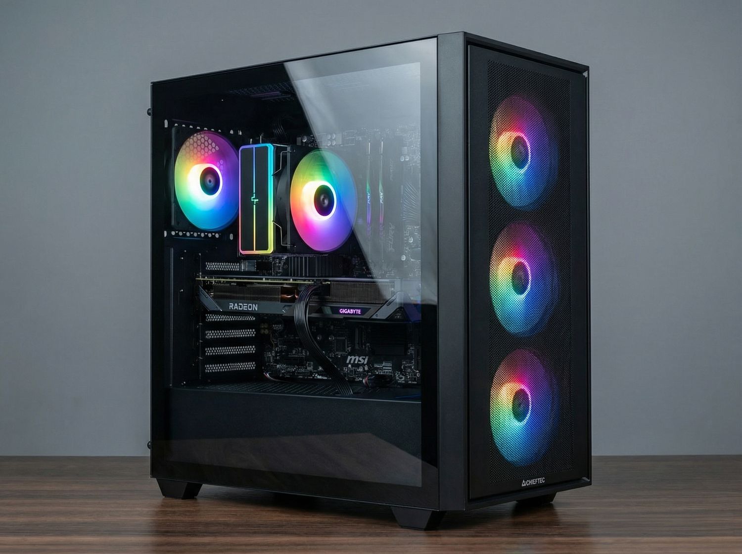 Ryzen 5 5600 / RX 9060 XT 16GB / 16 GB RAM / 1TB Dysk M.2 / Chieftec Hunter 3 / RGB