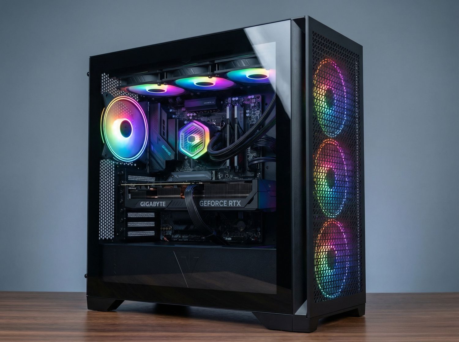 Ryzen 7 9800X3D / RTX 5070 Ti 16GB / 32 GB RAM / 2TB Dysk M.2 / Modecom Volcano Expanse T Apex / RGB