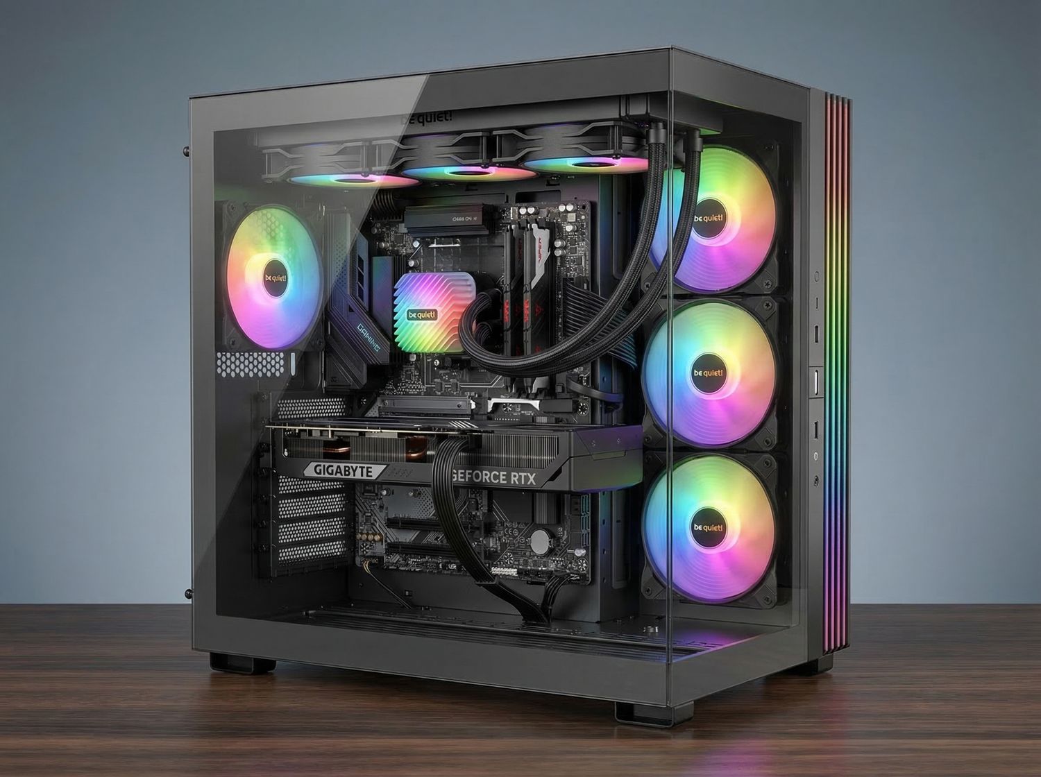 Ryzen 7 9800X3D / RTX 5080 16GB / 32 GB RAM / 2TB Dysk M.2 / be quiet! Light Base 600 LX / Akwarium Ryzen 7 9800X3D / RTX 5080 16GB / 32 GB RAM / 2TB Dysk M.2 / be quiet! Light Base 600 LX / Akwarium