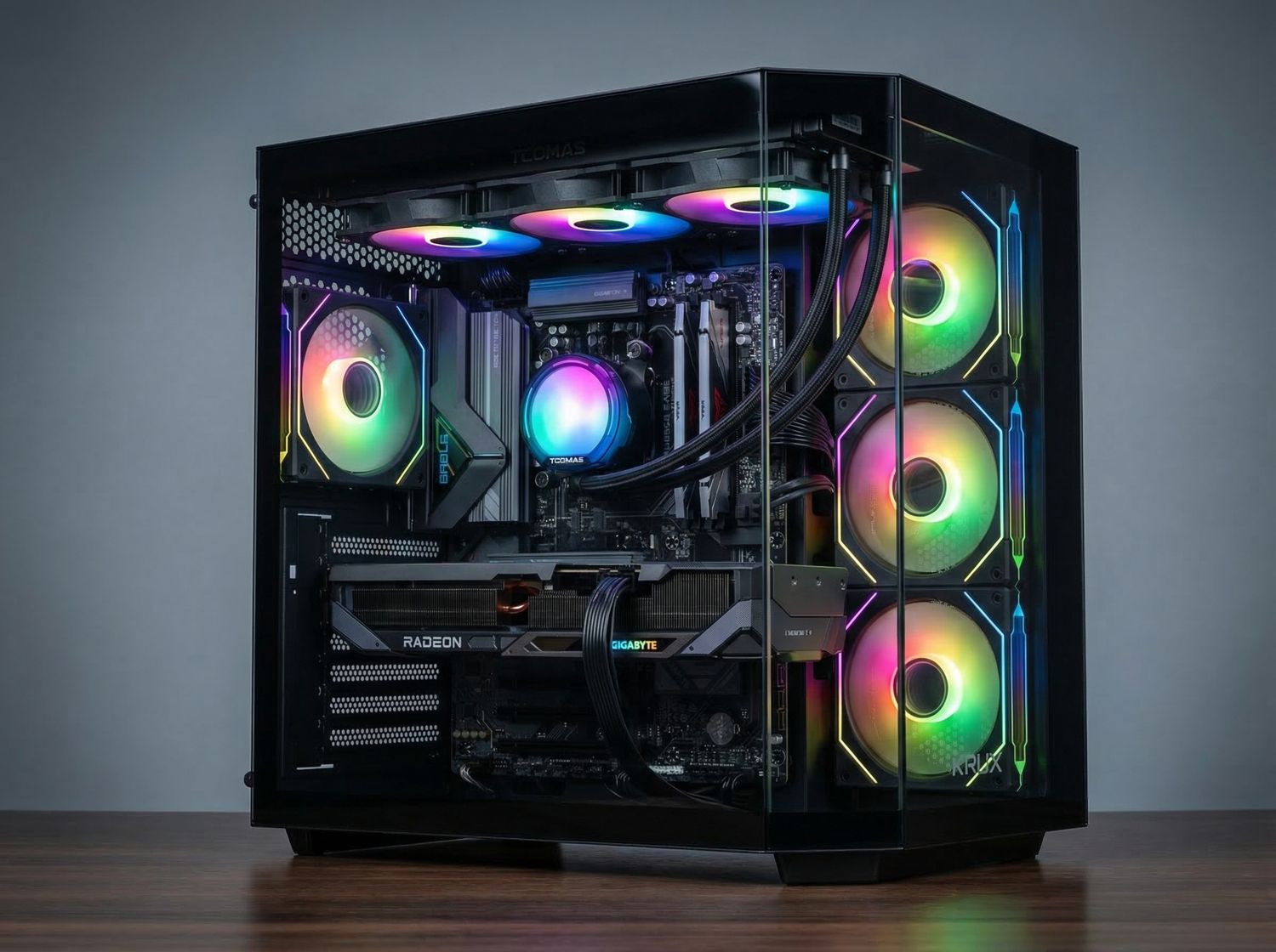 Ryzen 7 7800X3D / RX 9070 XT 16GB / 32 GB RAM / 2TB Dysk M.2 / KRUX Empero / Akwarium