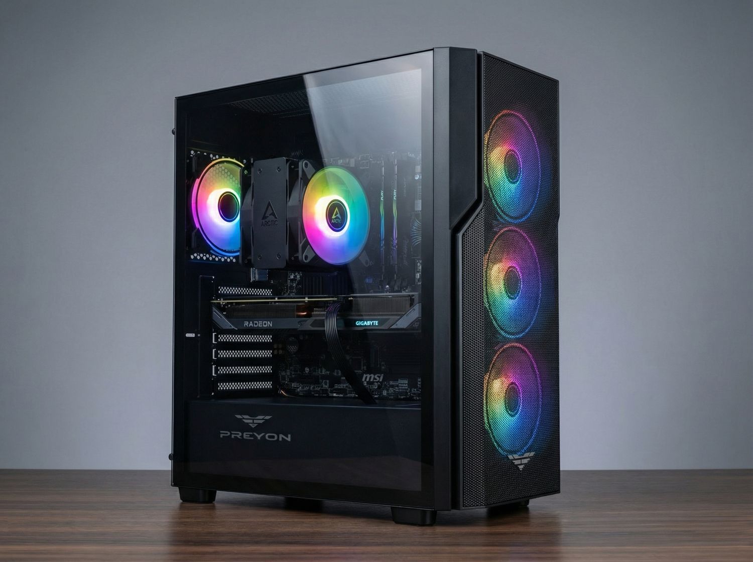 i5 14400f / RX 9060 XT 16 GB / 16 GB RAM / 1TB Dysk M.2 / PREYON Nest Aero / RGB