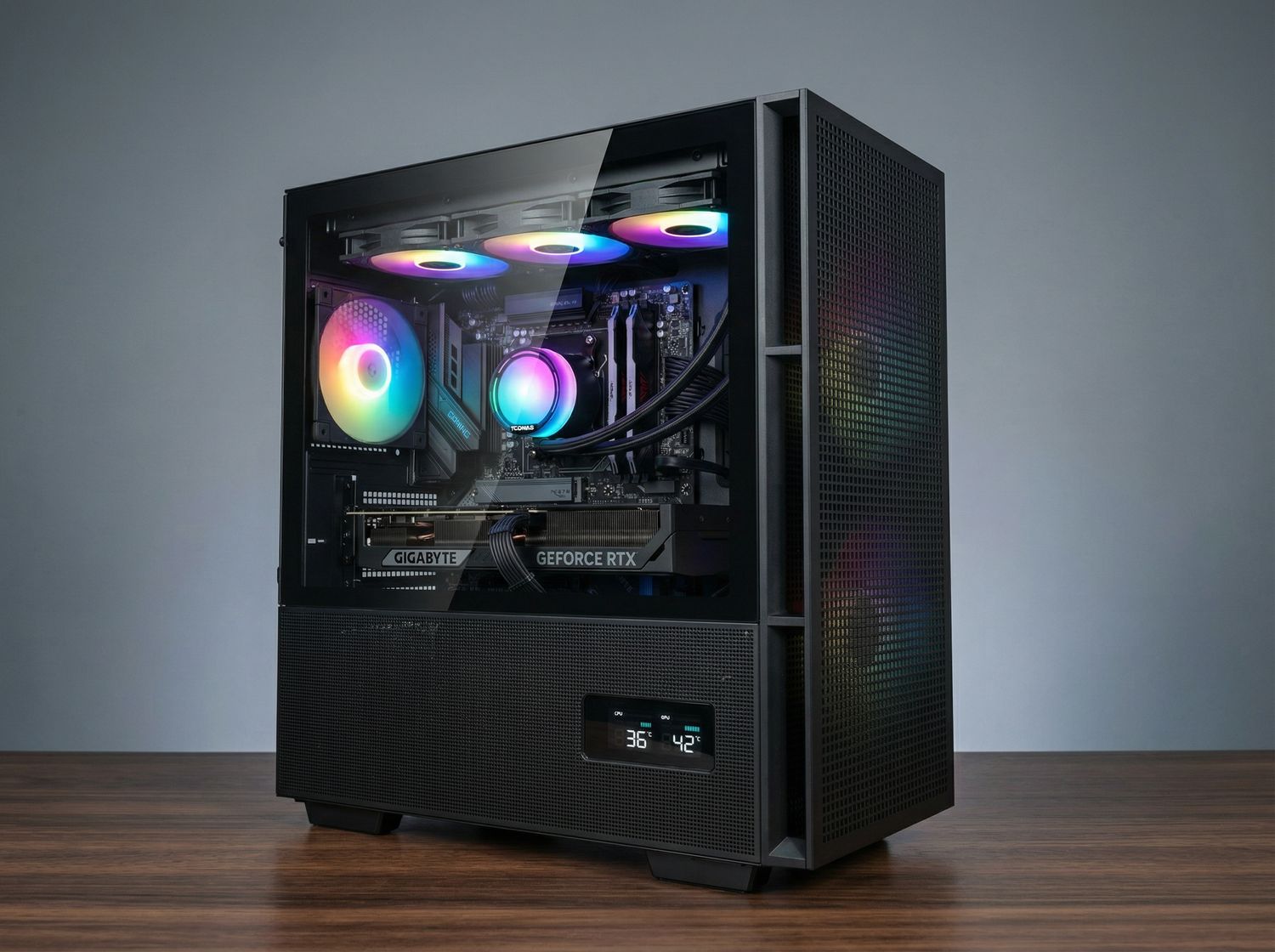 Ryzen 7 7800X3D / RTX 5070 TI 16GB / 32 GB RAM / 2TB Dysk M.2 /  Deepcool CH560 Digital / RGB