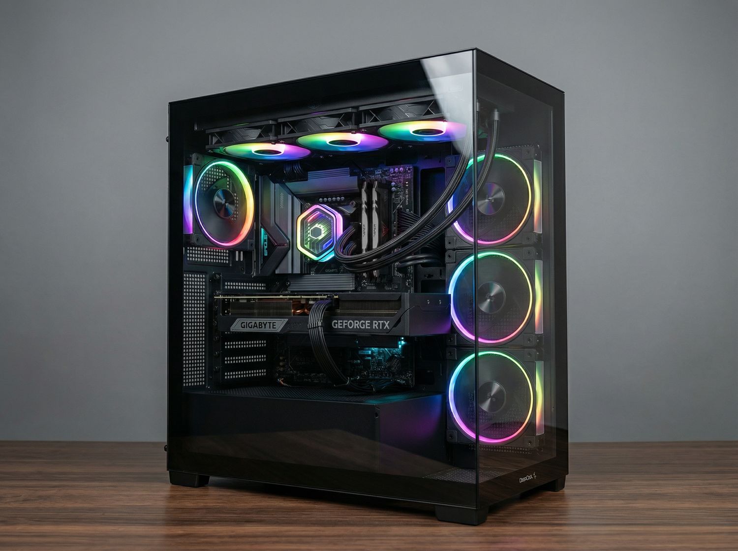 Core Ultra 7 265K / RTX 5070 Ti 16 GB / 32 GB RAM / 2TB Dysk M.2 / Deepcool CG580 4F V2 / Akwarium