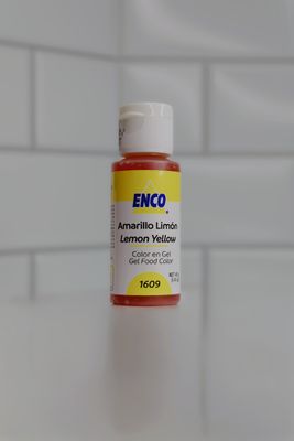 ENCO Lemon Yellow Gel Food Coloring – For Baking and Cake Decorating (40 g)