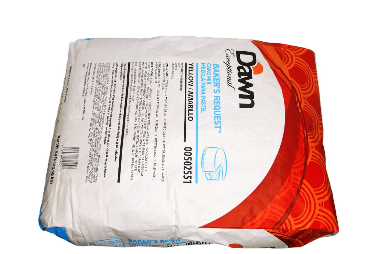 Dawn Baker’s Request® Yellow Cake Mix – 50 lb