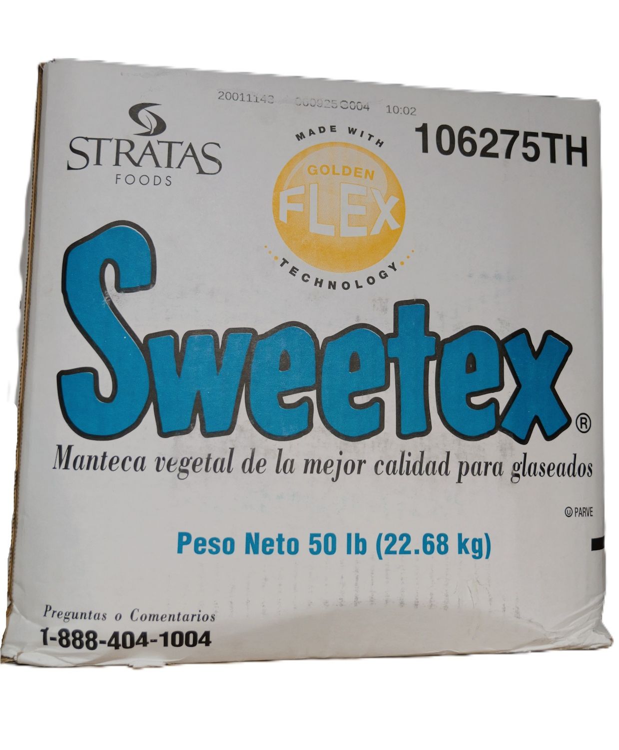 Sweetex® Golden Flex – Vegetable Shortening for Icings | 50 lb