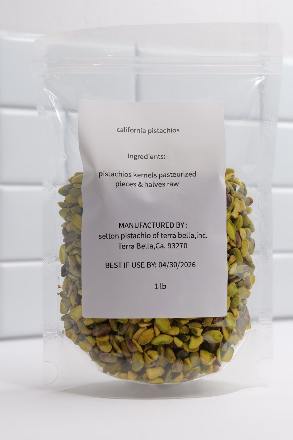 California Pistachios – Raw Pieces &amp; Halves (Pasteurized)
