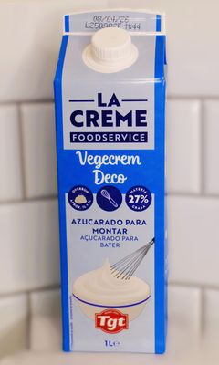Sweetened Vegetable Whipping Cream – Vegecrem Deco