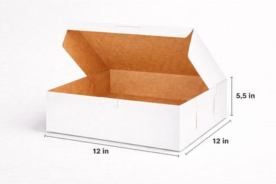 White Bakery Box 12×12×5.5