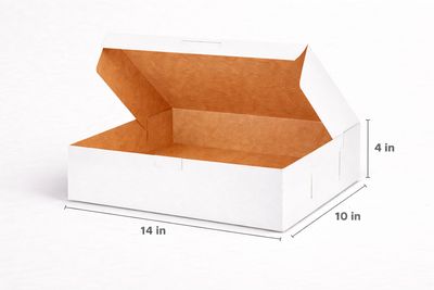 White Bakery Box 14×10×4