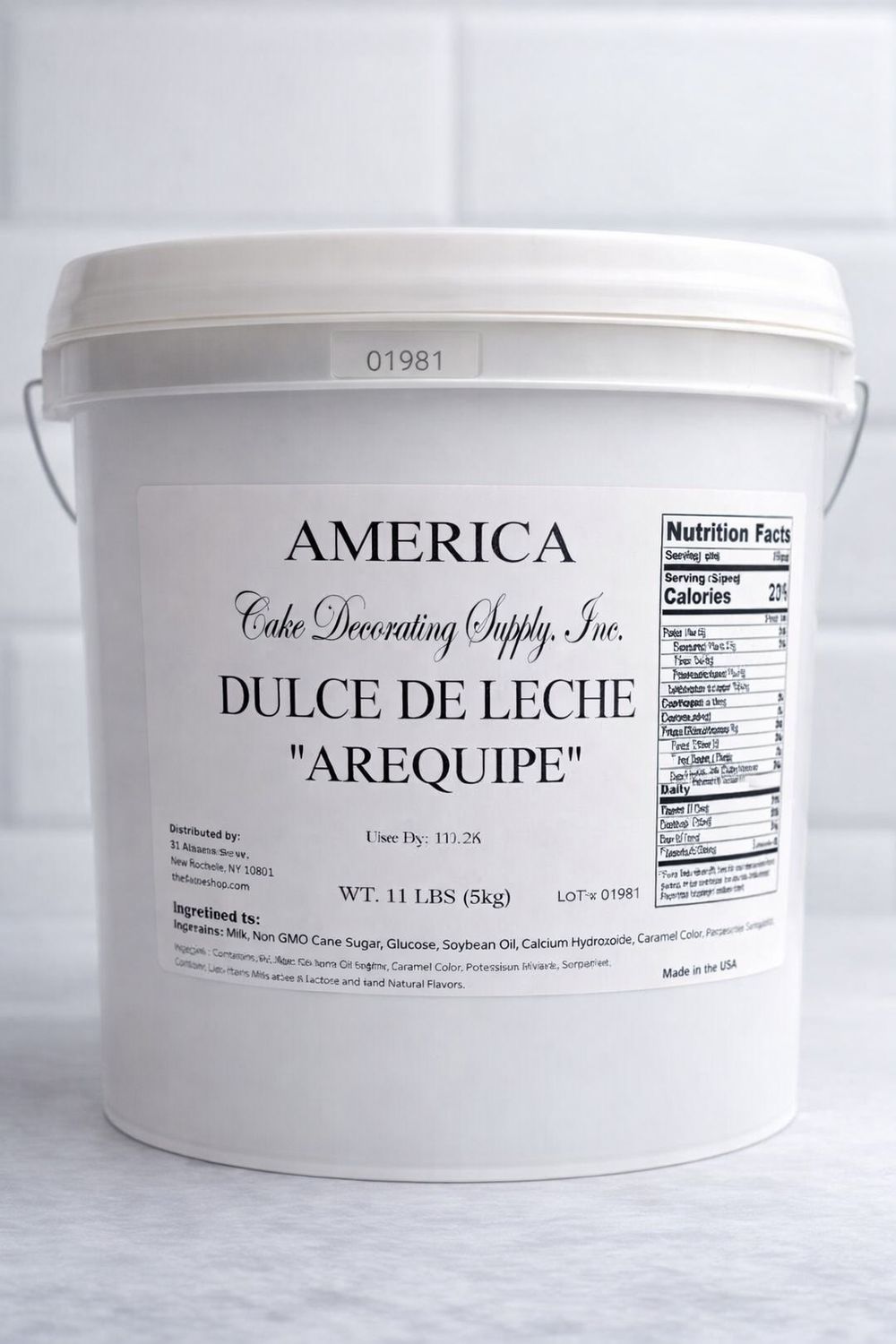 Dulce de Leche Arequipe – Professional Baking Spread – 5 kg (11 lb) Bucket