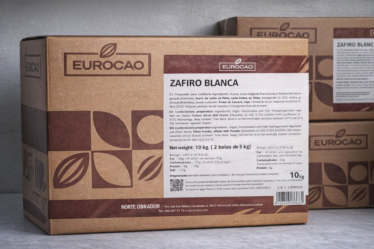 Zafiro Blanca – White Confectionery Coating for Professional Baking (10 kg)