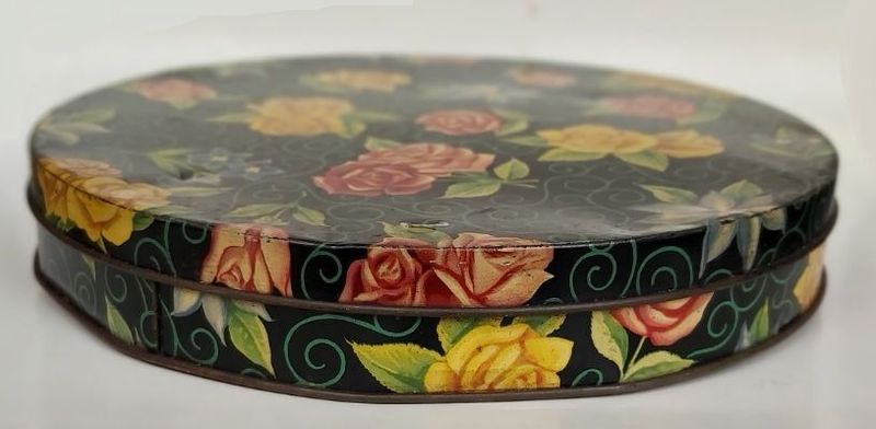 Scatola Latta Primavera Rose Rosse e Gialle Perugina Tin Box Vintage