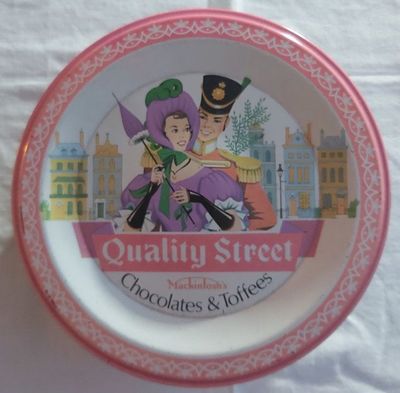 Scatola Latta Tin Box Chocolates & Toffees Quality Street Mackintosh's Collezione Vintage