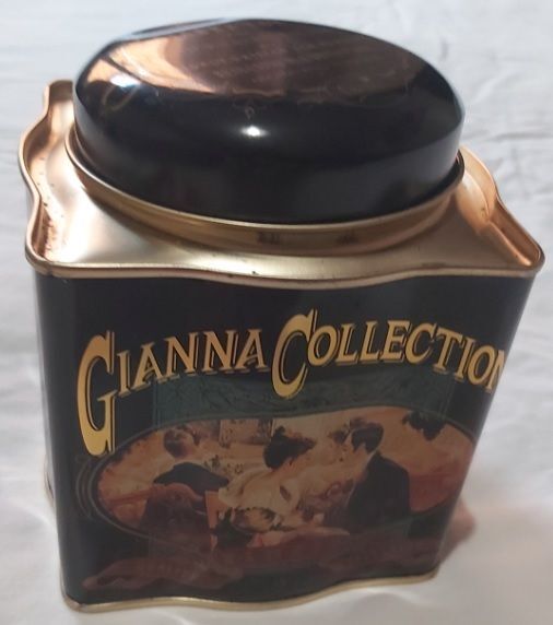 Scatola Latta Gianna Collection Sala da Tea Alan Chan 1988 Vintage