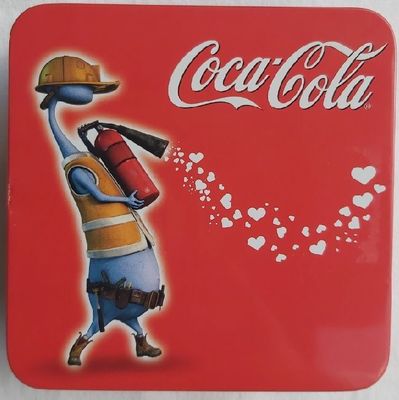 Scatola Latta Tin Box Coca Cola Happyness Factory Anno 2008 Scatola Latta Tin Box Coca Cola Happyness Factory Anno 2008