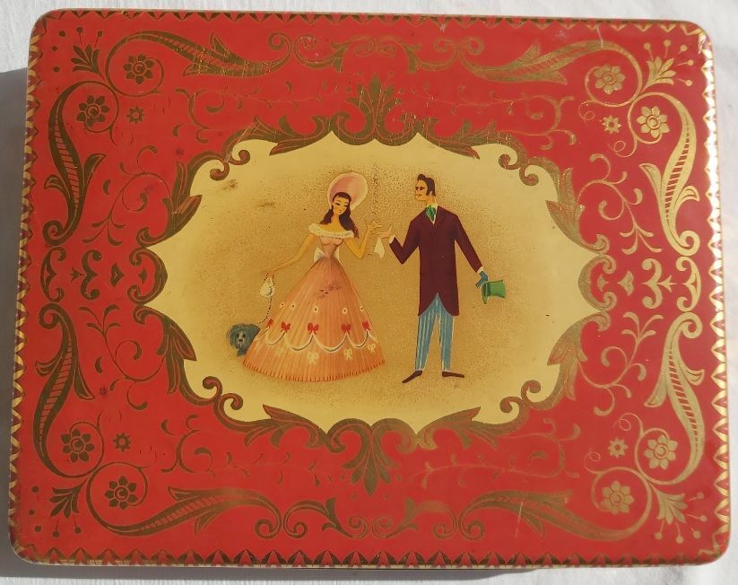 Scatola Latta Tin Box De Andreis Casanova Preti Caramelle Vintage Rara Anni '50 Scatola Latta Tin Box De Andreis Casanova Preti Caramelle Vintage Rara Anni '50