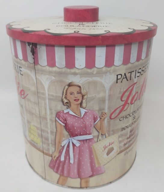 Scatola Latta Tin Box Patisserie Jolie Depuis 1886 La Belle Parisienne Vintage