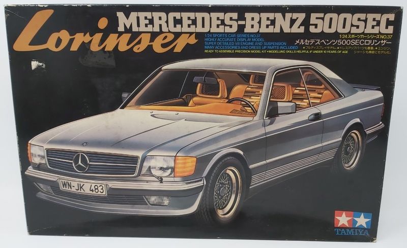 Scatola Montaggio Mercedes-Benz 500SEC Lorinser scala 1/24