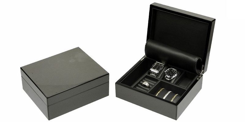 Scatola Porta Orologi e Gioie in Fibra di Carbonio